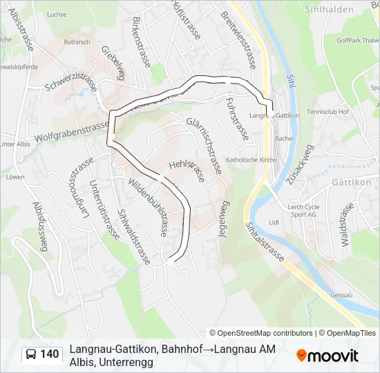 140 Bus Line Map