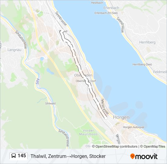 145 Bus Line Map