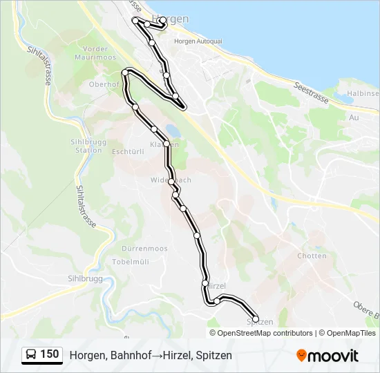 150 Bus Line Map