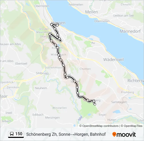 150 Bus Line Map