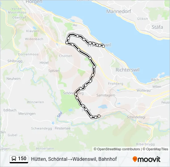 150 Bus Line Map
