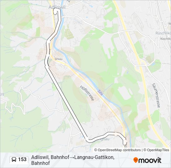 153 Bus Line Map