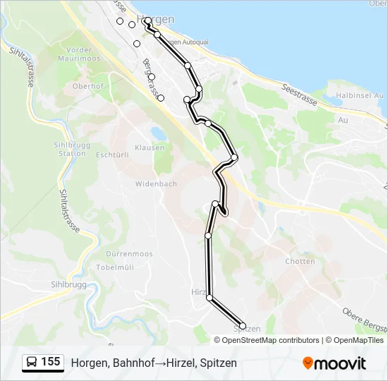 155 Bus Line Map