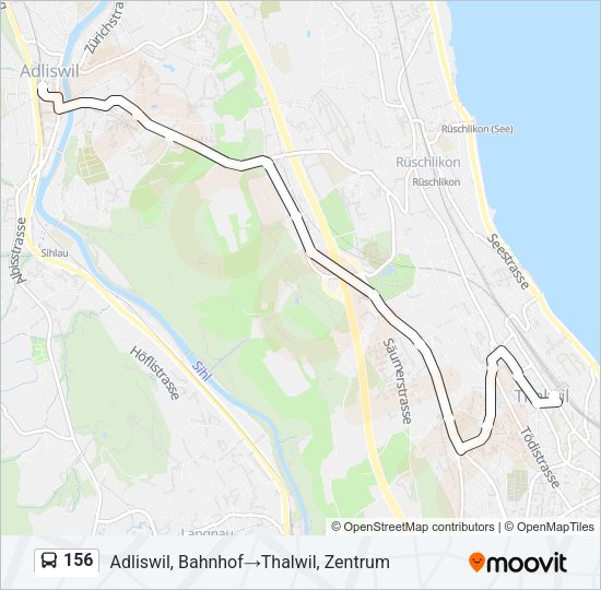 156 Bus Line Map