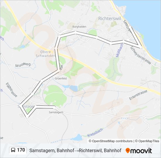 170 Bus Line Map