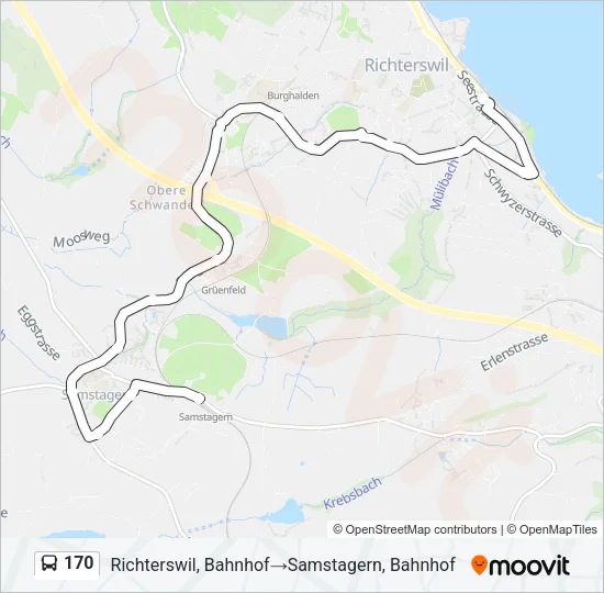 170 Bus Line Map
