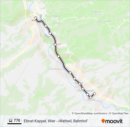 770 Bus Line Map