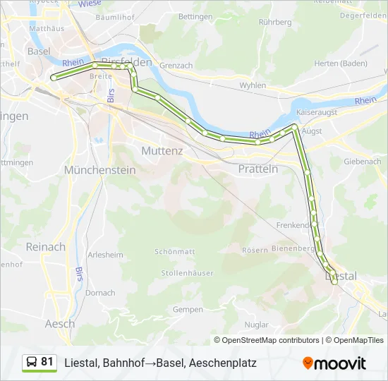81 Bus Line Map