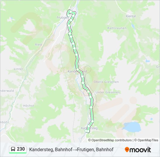 230 Bus Line Map