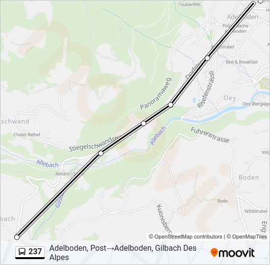 237 Bus Line Map