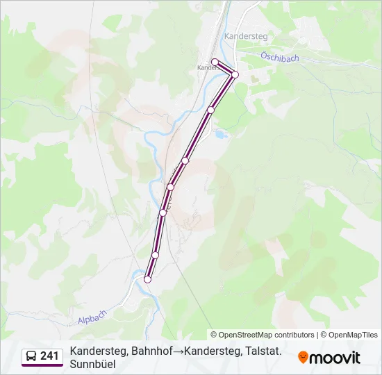 241 Bus Line Map