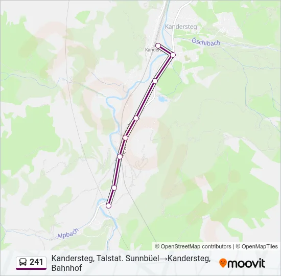 241 Bus Line Map
