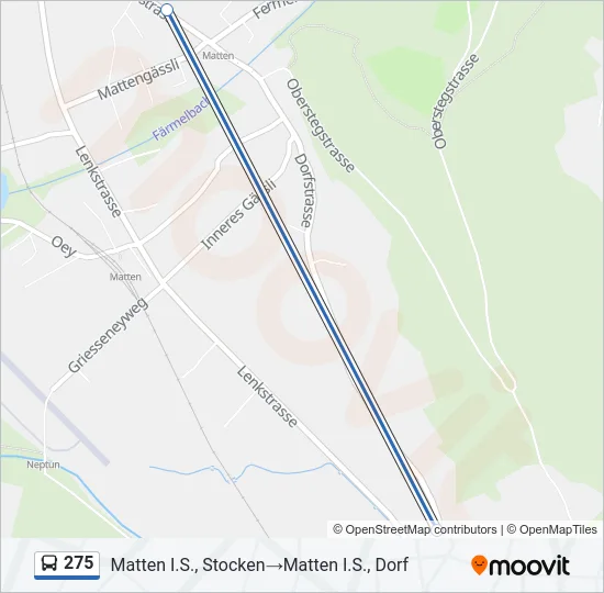 275 Bus Line Map