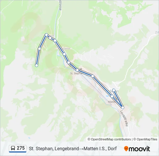 275 Bus Line Map