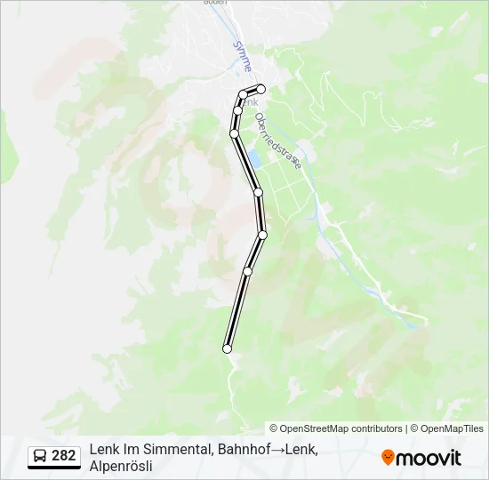 282 Bus Line Map