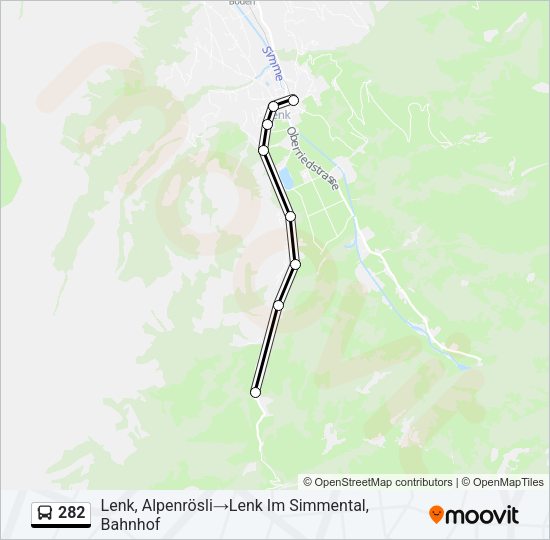 282 Bus Line Map