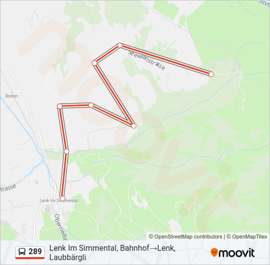 289 Bus Line Map