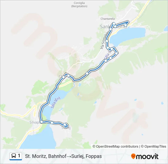 1 Bus Line Map