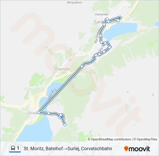 1 Bus Line Map