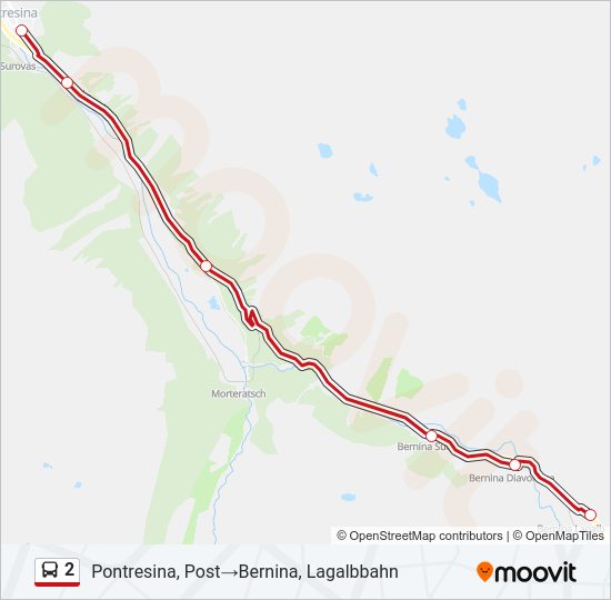 2 Bus Line Map