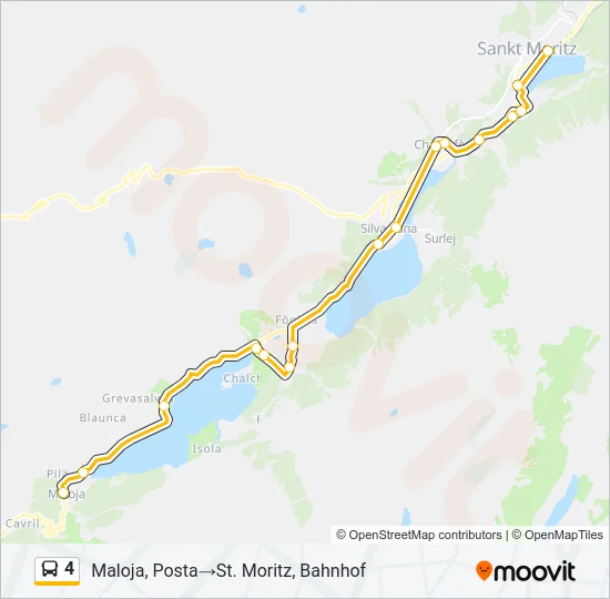 4 Bus Line Map