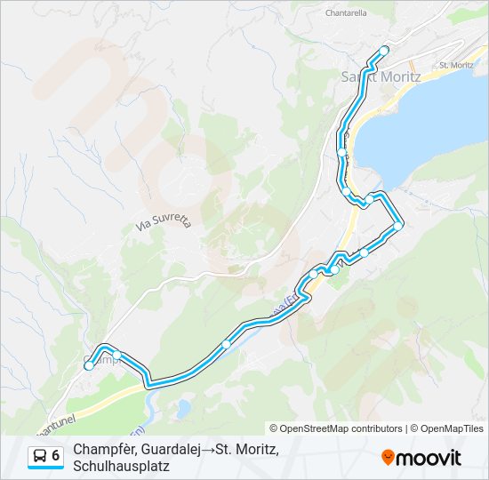 6 Bus Line Map