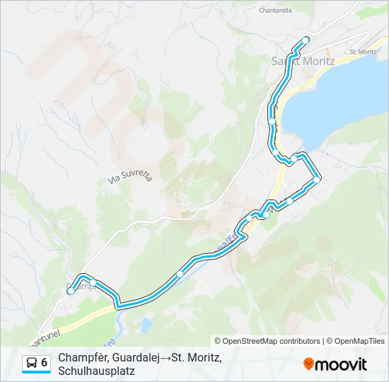 6 Bus Line Map