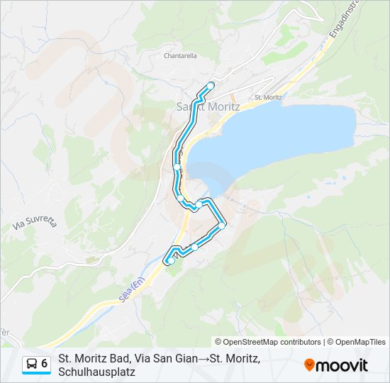 6 Bus Line Map
