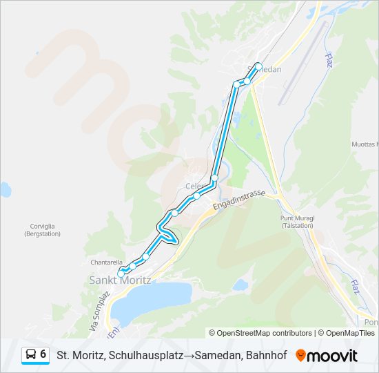 6 Bus Line Map