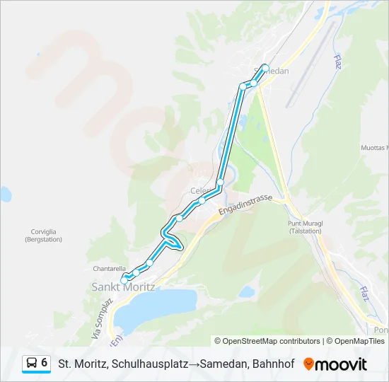 6 Bus Line Map