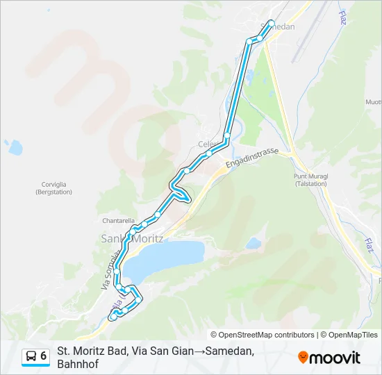 6 Bus Line Map