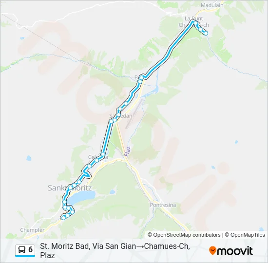 6 Bus Line Map