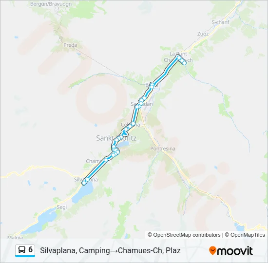 6 Bus Line Map
