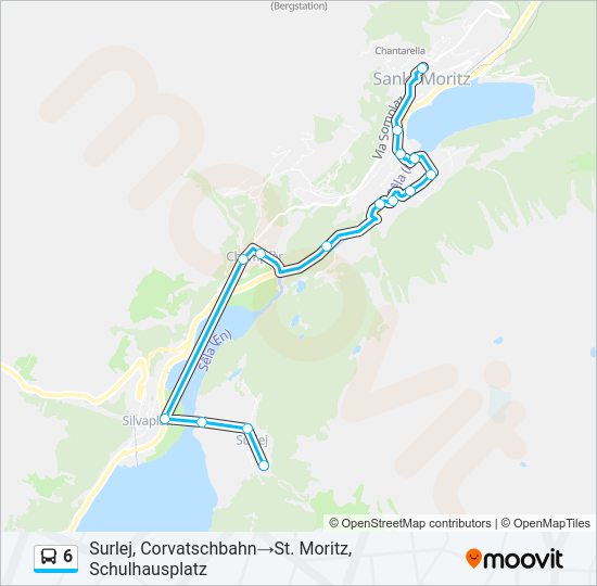 6 Bus Line Map