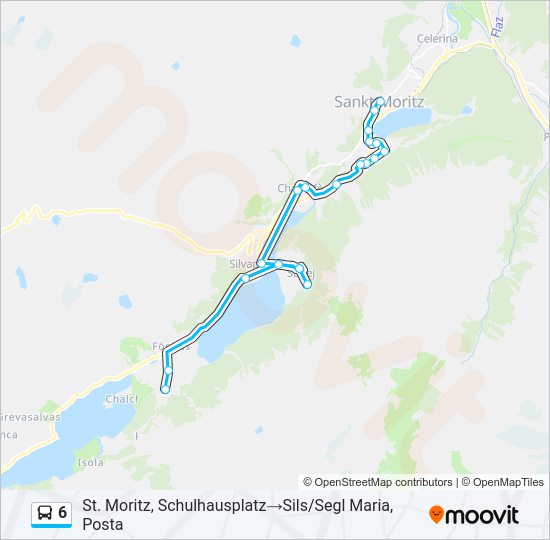 6 Bus Line Map