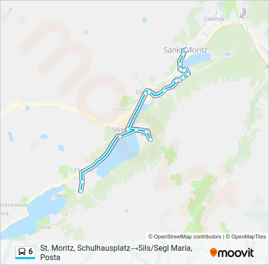 6 Bus Line Map