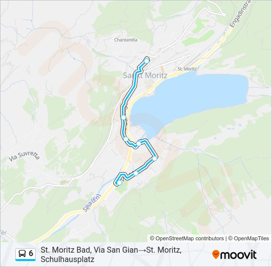 6 Bus Line Map