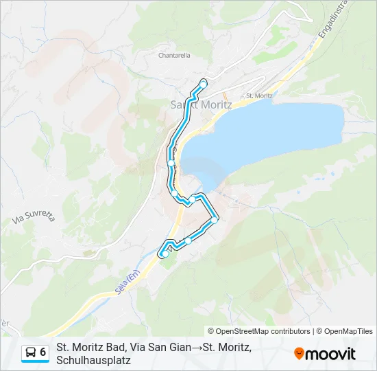 6 Bus Line Map