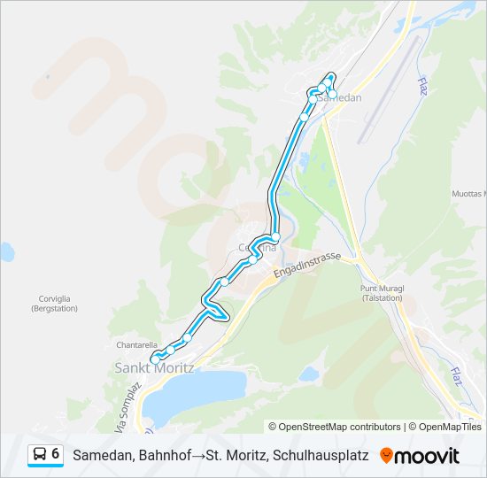 6 Bus Line Map