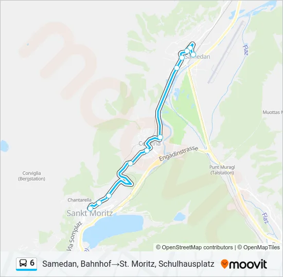6 Bus Line Map