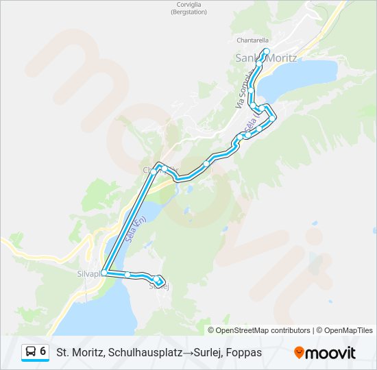 6 Bus Line Map
