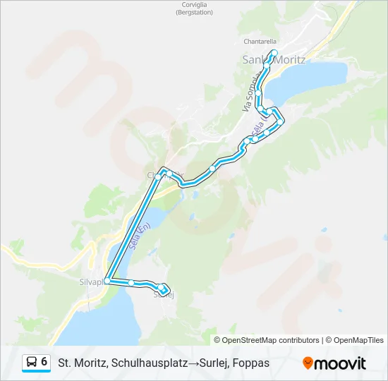 6 Bus Line Map