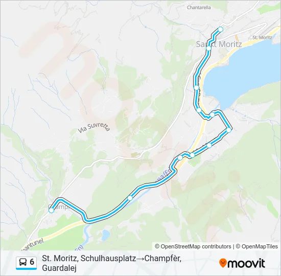 6 Bus Line Map