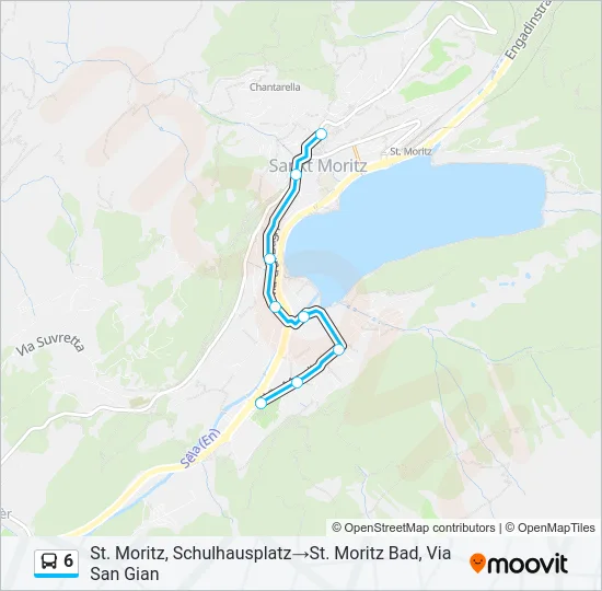 6 Bus Line Map