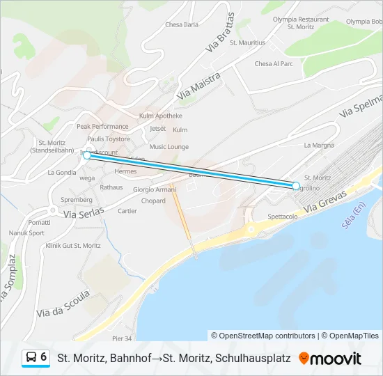 6 Bus Line Map