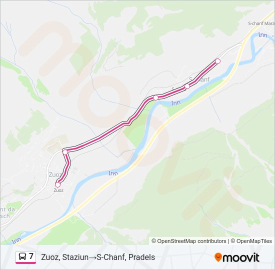 7 Bus Line Map