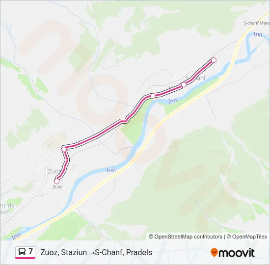 7 Bus Line Map