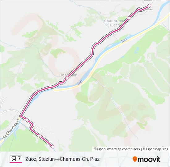 7 Bus Line Map