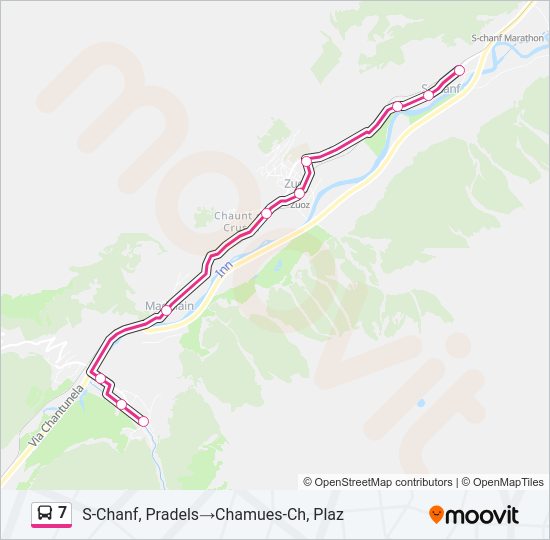 7 Bus Line Map