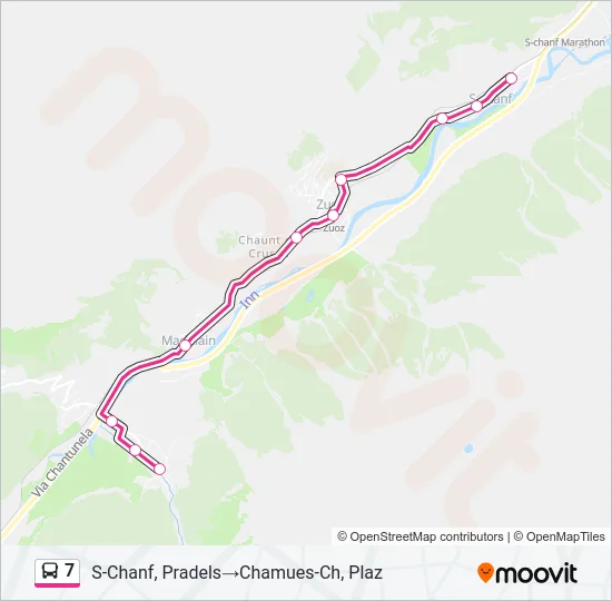7 Bus Line Map